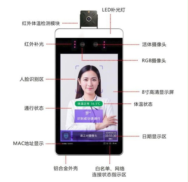 永特佳尔盘锦人脸识别测温装置
